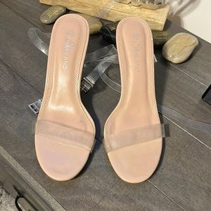 Clear Strap around your ankle heels